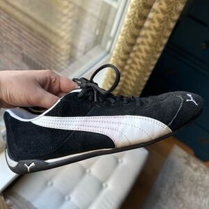 Puma Black and White Athletic Shoes